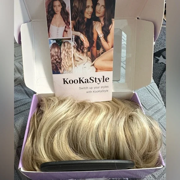 Beach Blonde Hair Extension Clip in Synthetic Highlight Long Wavy 4PCS Thick 20” - Picture 9 of 10